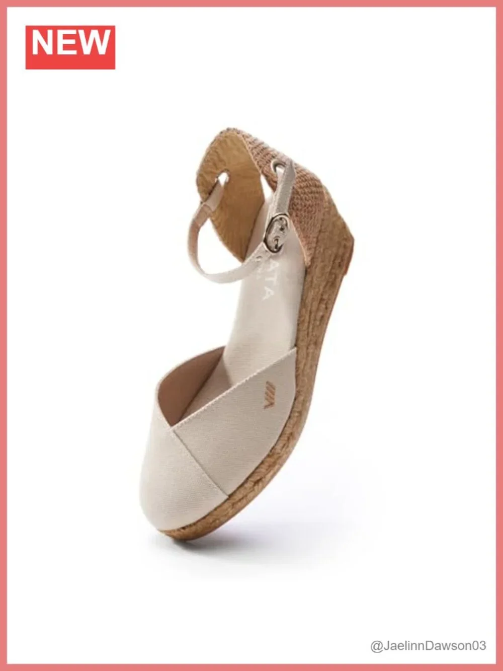 Handmade Spanish Espadrille Wedges Low Heel Ankle Strap Women's Sandals Organic